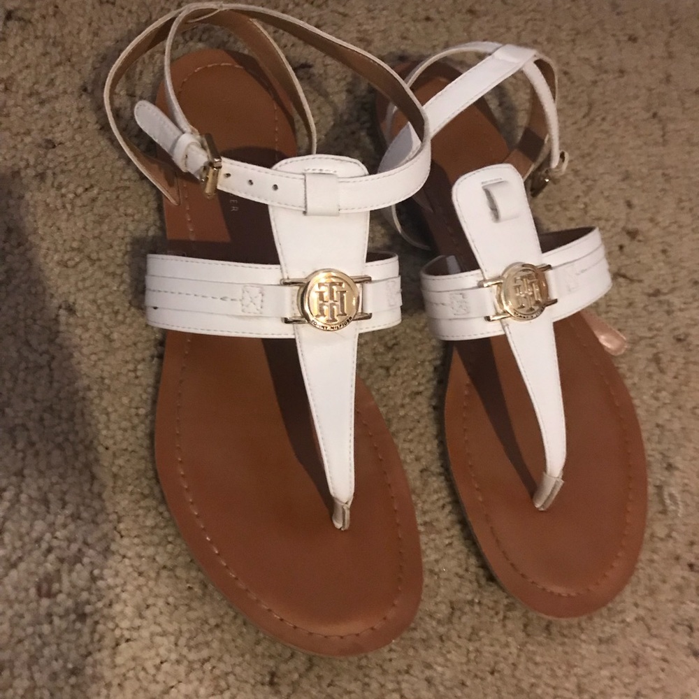 White Tommy Hilfiger sandals